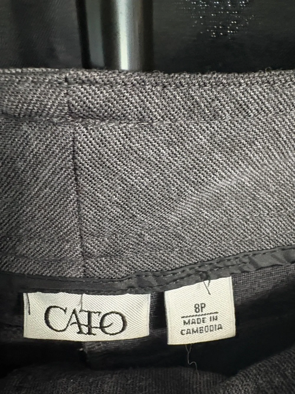 Cato Heather Gray Ponte Bootcut Pants - Picture 2 of 3